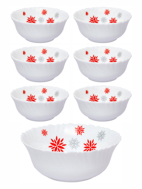 Opal Glass 7pcs Pudding Bowl Set