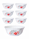 Opal Glass 7pcs Pudding Bowl Set