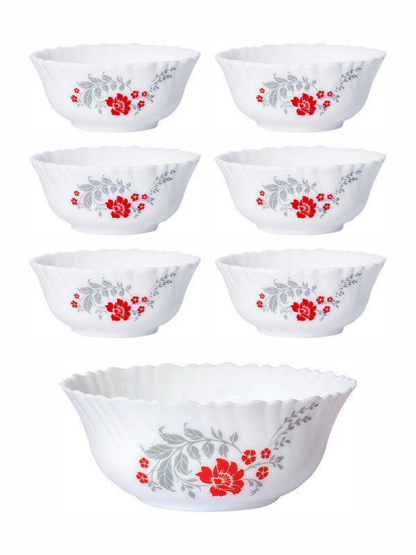 Opal Glass 7pcs Pudding Bowl Set