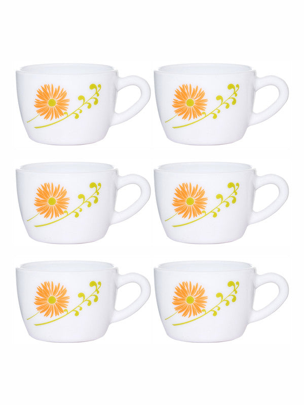 Opal Glass 6pcs Tea/Coffee Cup Set