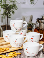 Opal Glass 12pcs Tea/Coffee Cup Set