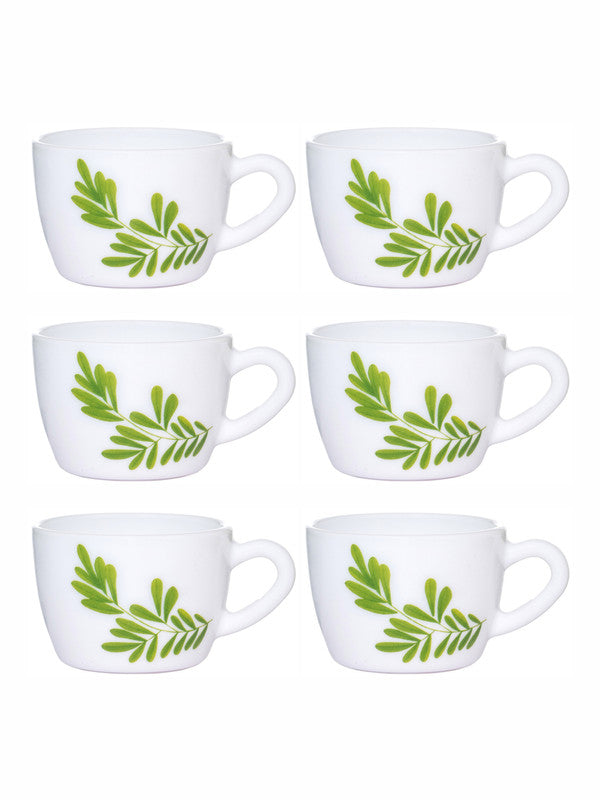 Opal Glass 6pcs Tea/Coffee Cup Set