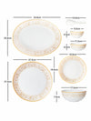 Opal Glass 33pcs Dinner Set