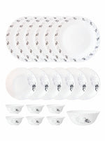 Opal Glass 19pcs Dinner Set