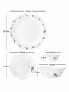 Opal Glass 19pcs Dinner Set