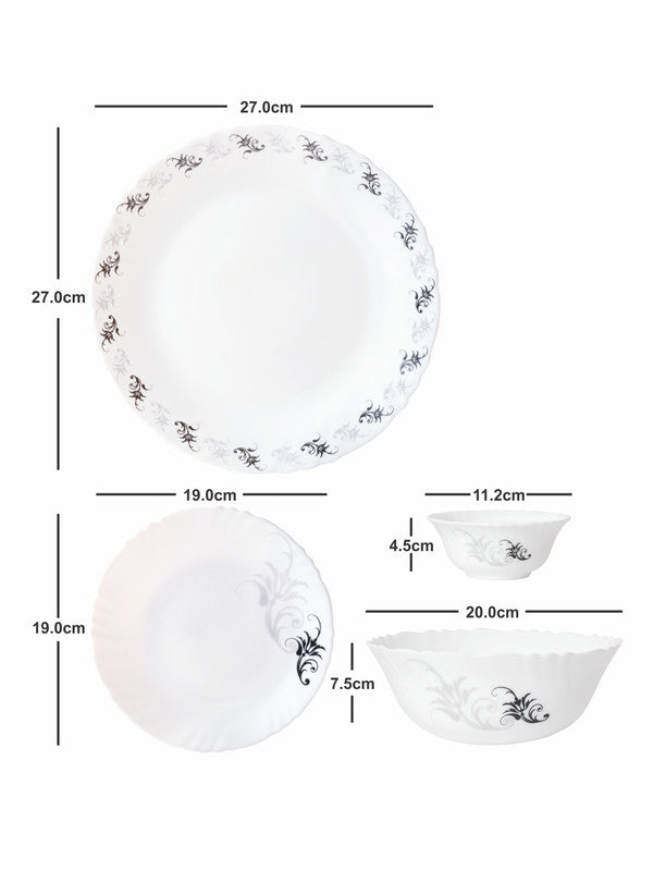 Opal Glass 19pcs Dinner Set