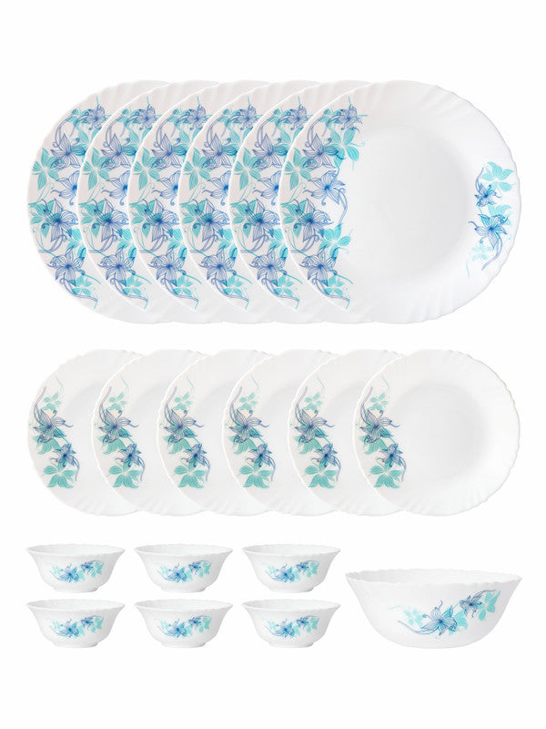 Opal Glass 19pcs Dinner Set