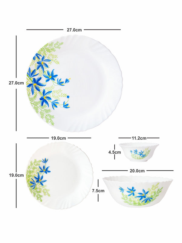 Opal Glass 19pcs Dinner Set