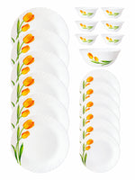 Opal Glass 19pcs Dinner Set