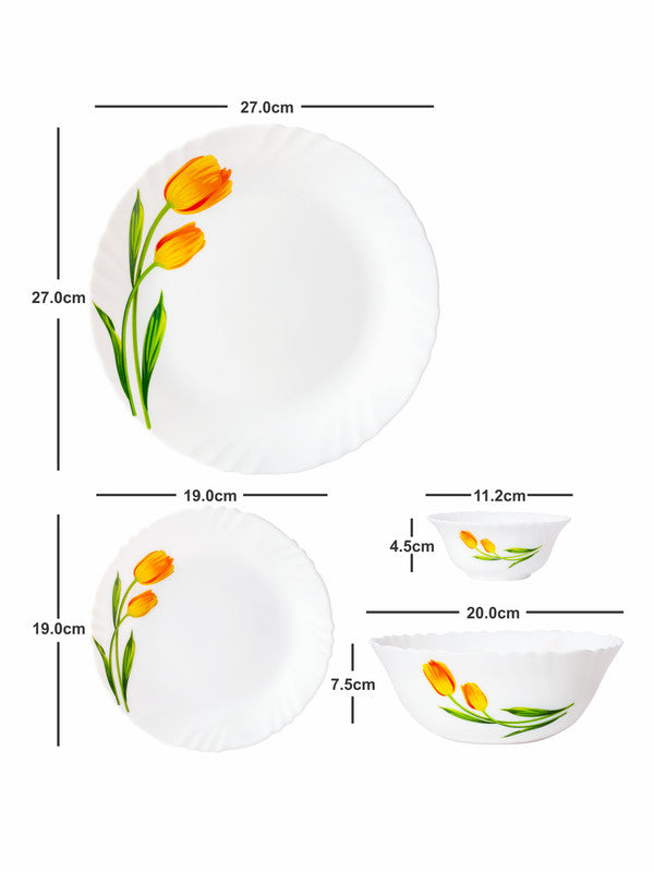 Opal Glass 19pcs Dinner Set