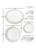 Opal Glass 33pcs Dinner Set