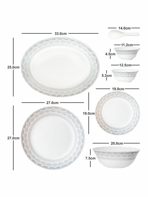 Opal Glass 33pcs Dinner Set