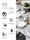 Opal Glass 33pcs Dinner Set