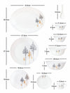 Opal Glass 46pcs Dinner Set