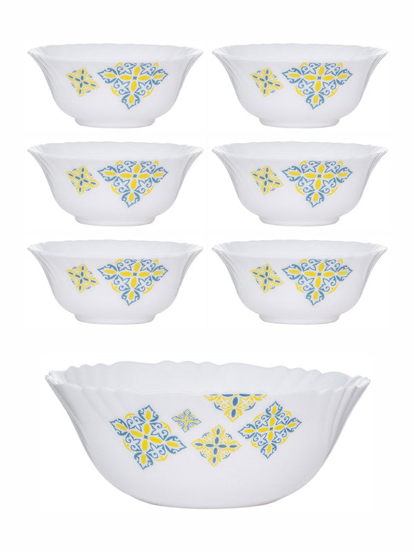 Opal Glass 7pcs Dessert Set