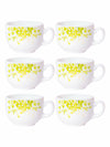 Opal Glass 6pcs Tea/Coffee Cup Set