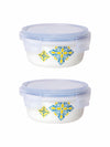 Opal Glass 2pcs Storage Container Set with Lid