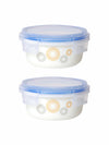 Opal Glass 2pcs Storage Container Set with Lid