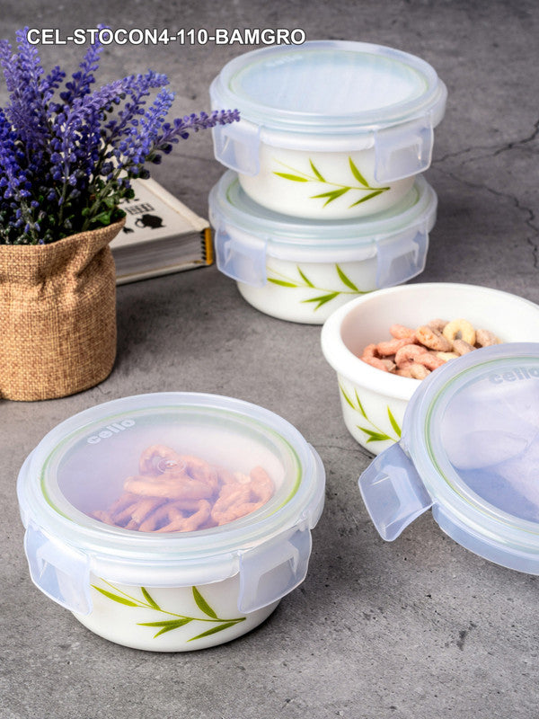 Opal Glass 4pcs Storage Container Set with Lid