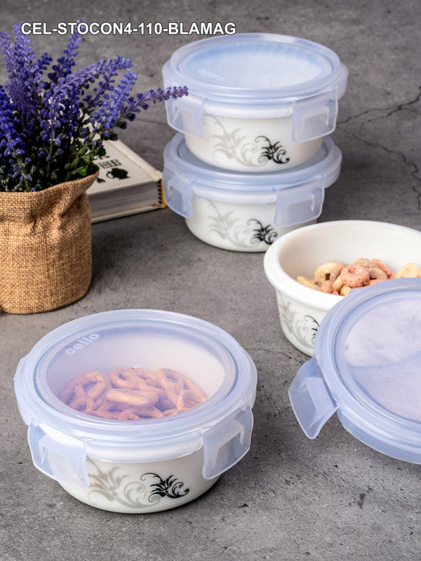 Opal Glass 4pcs Storage Container Set with Lid