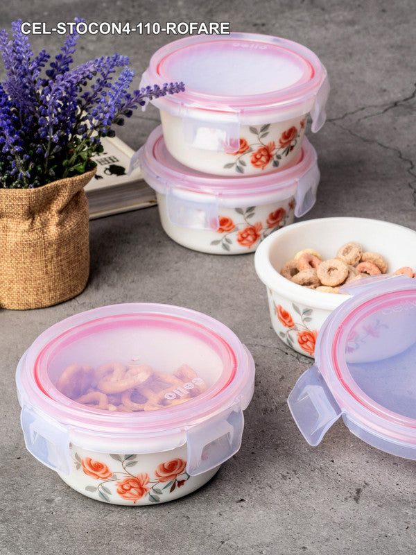 Opal Glass 4pcs Storage Container Set with Lid