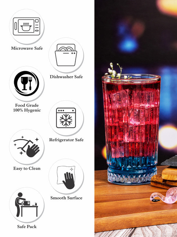 Clear Glass Tumbler Set of 6pcs