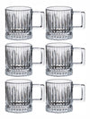 Glass Tea/Coffee Mug Set of 6pcs