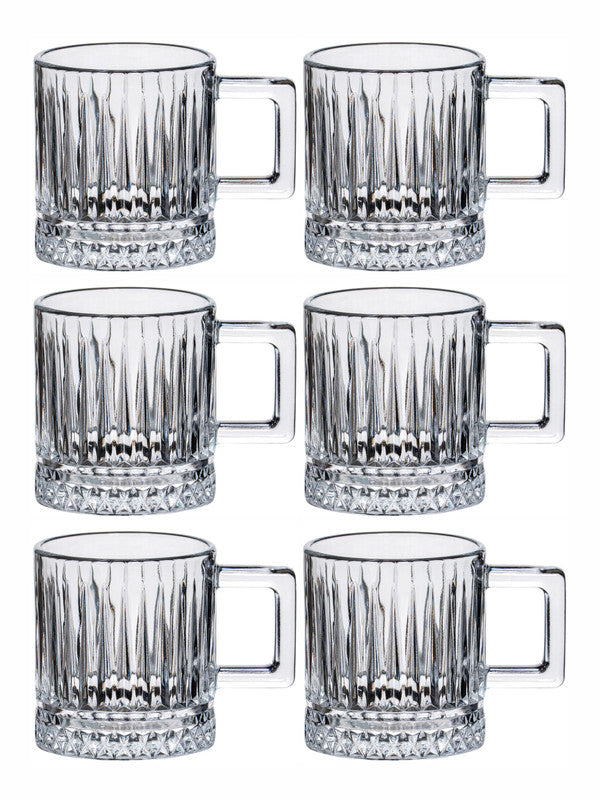 Glass Tea/Coffee Mug Set of 6pcs