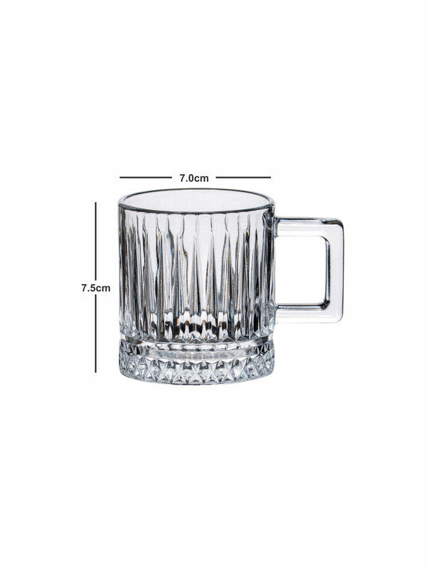 Glass Tea/Coffee Mug Set of 6pcs