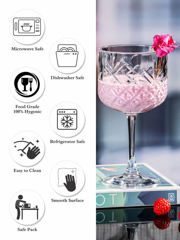 Glass Ice Cream Cup Set of 4pcs