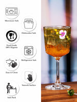 Clear Glass Tumbler Set of 4pcs