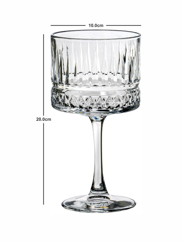 Clear Glass Tumbler Set of 4pcs