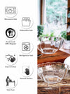 Clear Glass Bowl Set of 6pcs