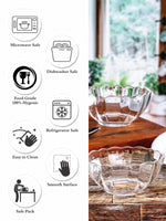 Clear Glass Bowl Set of 6pcs