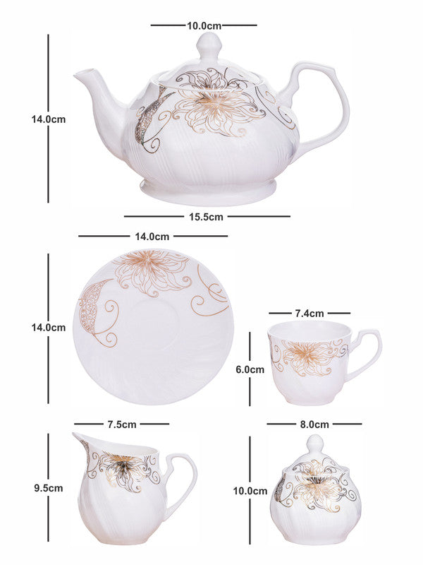 Fine Bone China Tea Set of 15pcs