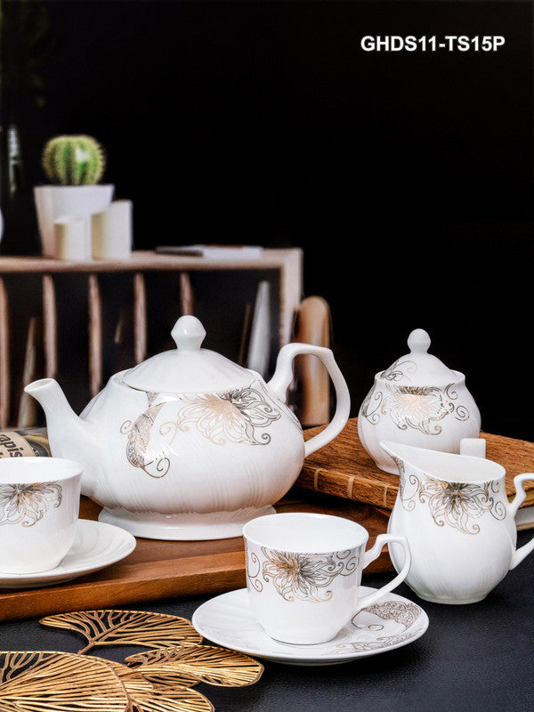 Fine Bone China Tea Set of 15pcs