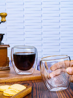 Borosilicate Double Wall Glass Tumbler Set of 2pcs