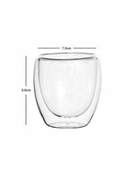 Borosilicate Double Wall Glass Tumbler Set of 2pcs