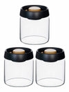 Glass Storage Jar Set of 3pcs with Lid