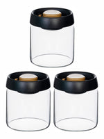 Glass Storage Jar Set of 3pcs with Lid