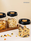 Glass Storage Jar Set of 3pcs with Lid