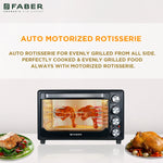 FRANKE ELECTRIC OVEN TOASTER GRILL DOUBLE GLAZE FOTG 34L BK DOUBLE GLAZE