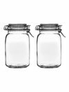 Glass Airtight Storage Jar set of 2pcs