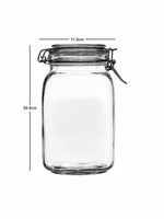 Glass Airtight Storage Jar set of 2pcs