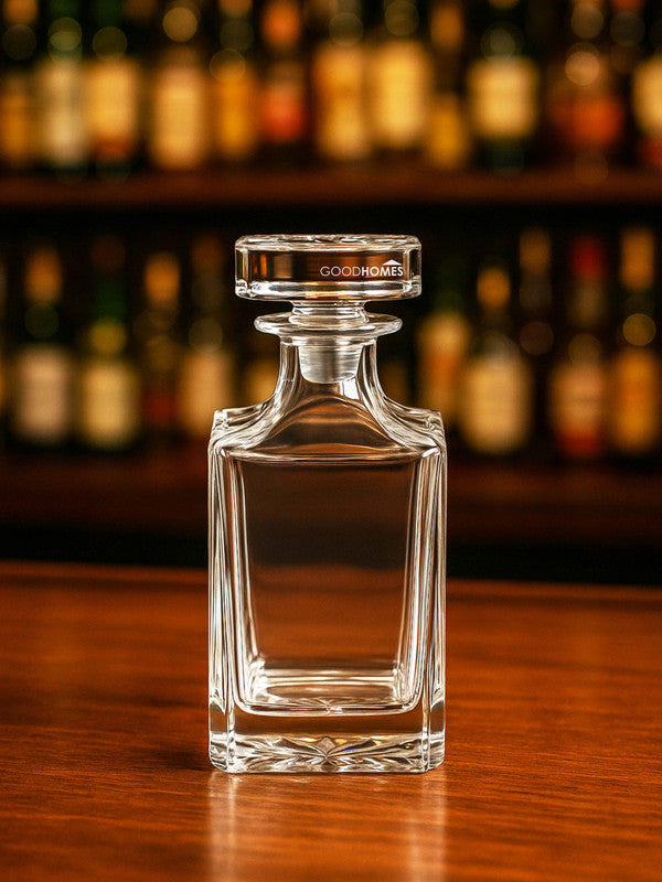 Glass Whiskey Jar with Lid