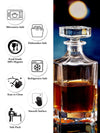 Glass Whiskey Jar with Lid