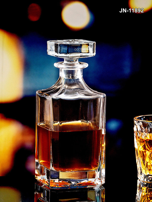 Glass Whiskey Jar with Lid