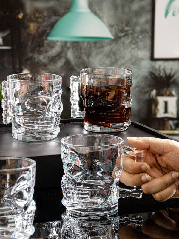 Glass Tea/Coffee Mug Set of 4pcs