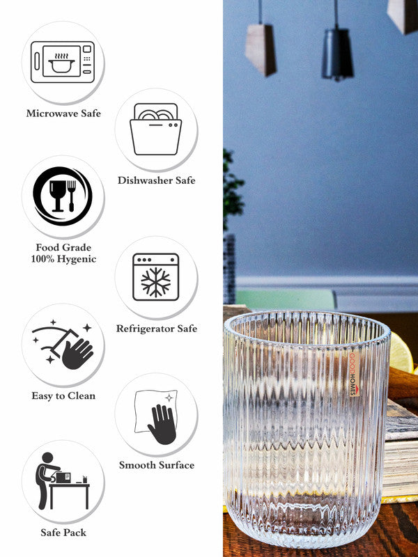 Juice Glass Tumbler Set of 6pcs