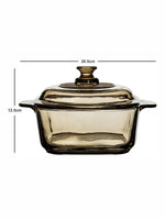 Colour Glass Casserole with Lid